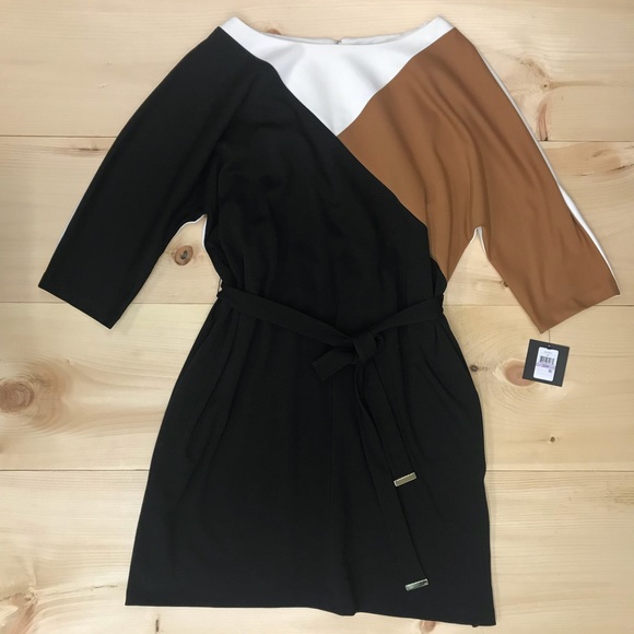 Ellen Tracy Dresses & Skirts - 🌹Ellen Tracy thicker dress black/brown/off-white